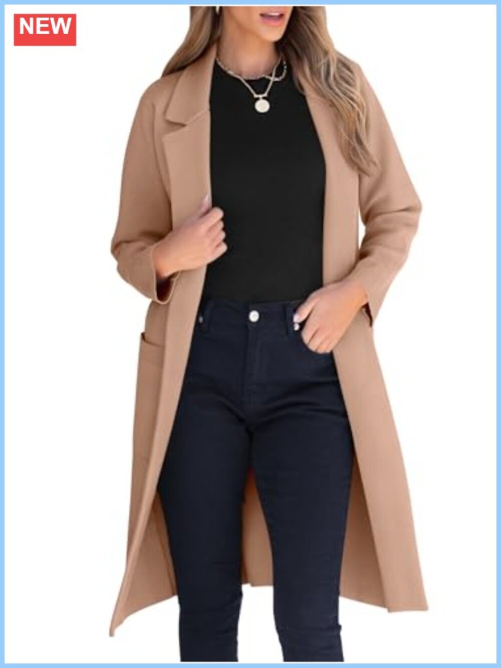 Oversized Open Front Cardigan Sweater Long Sleeve Notch Lapel Relaxed Fit